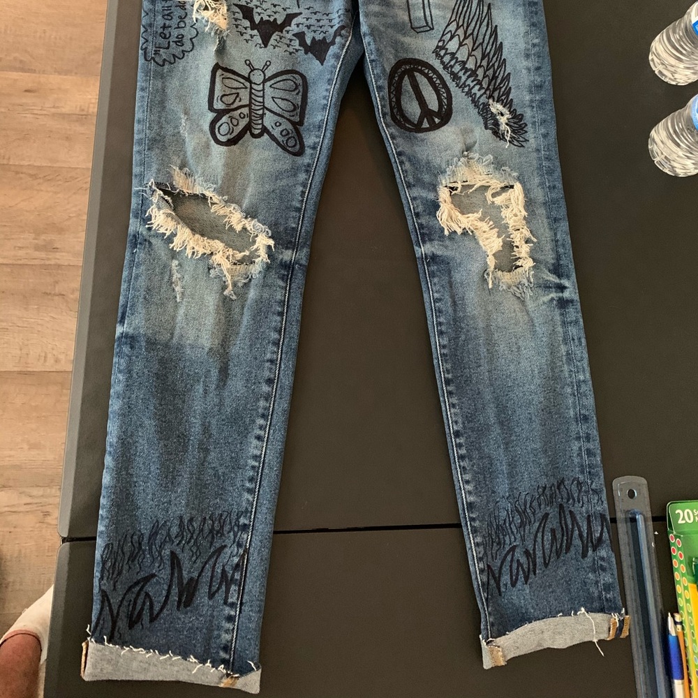 Custom h&m jeans size 32 skinny coupe fit